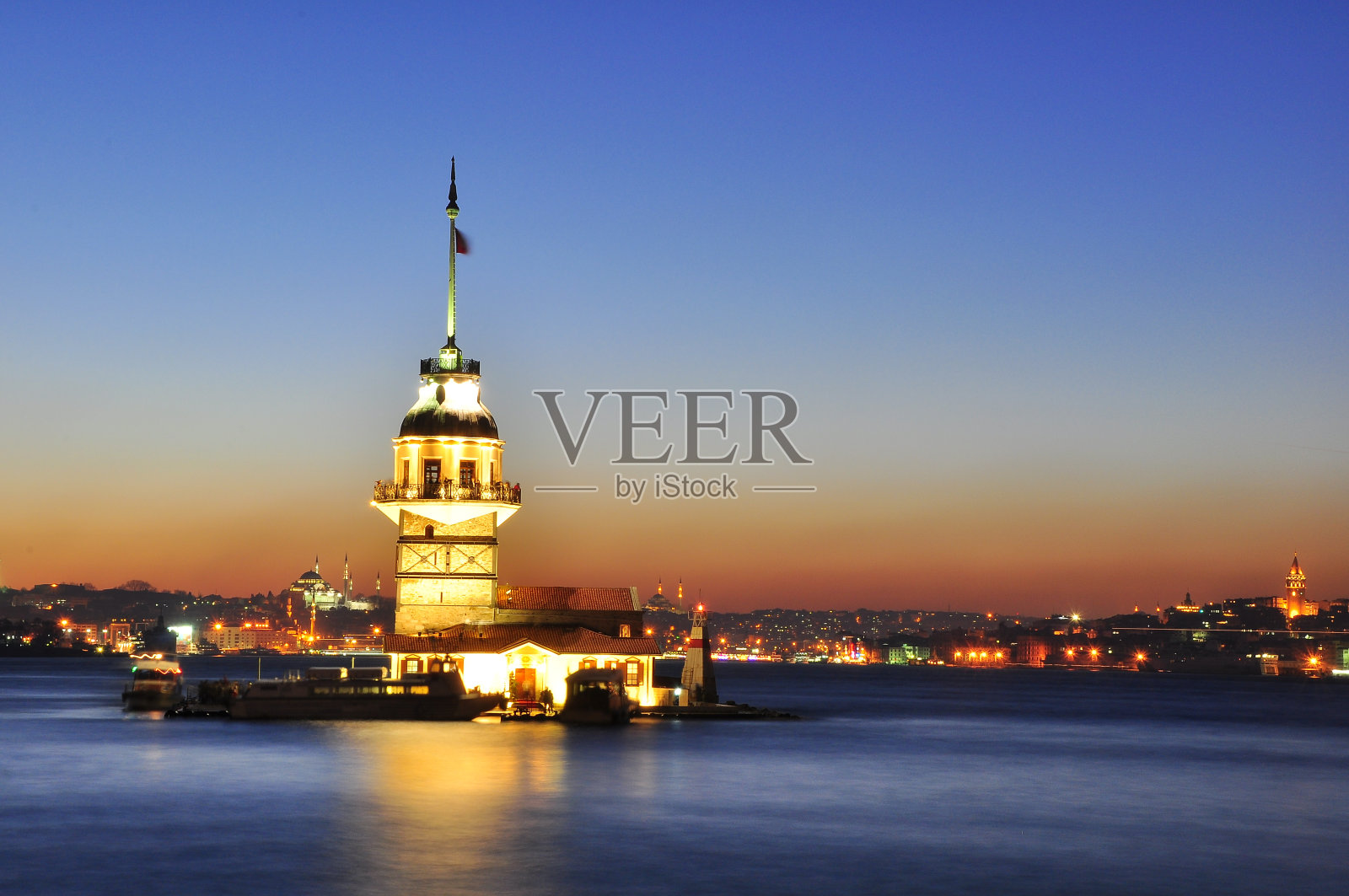 土耳其伊斯坦布尔历史街区海滨风光照片摄影图片