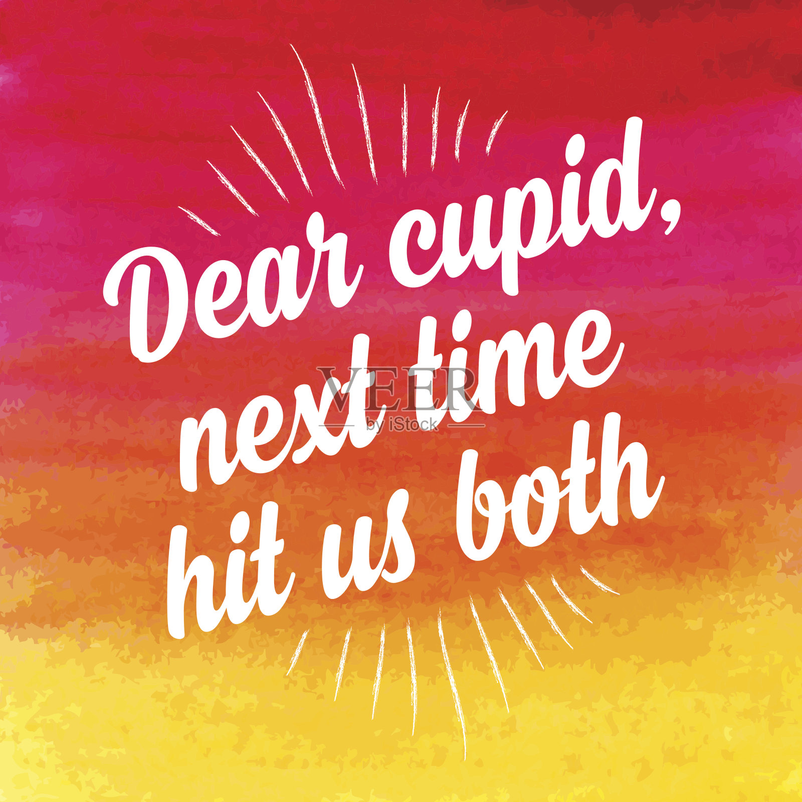 情人节海报。爱引用。插画图片素材