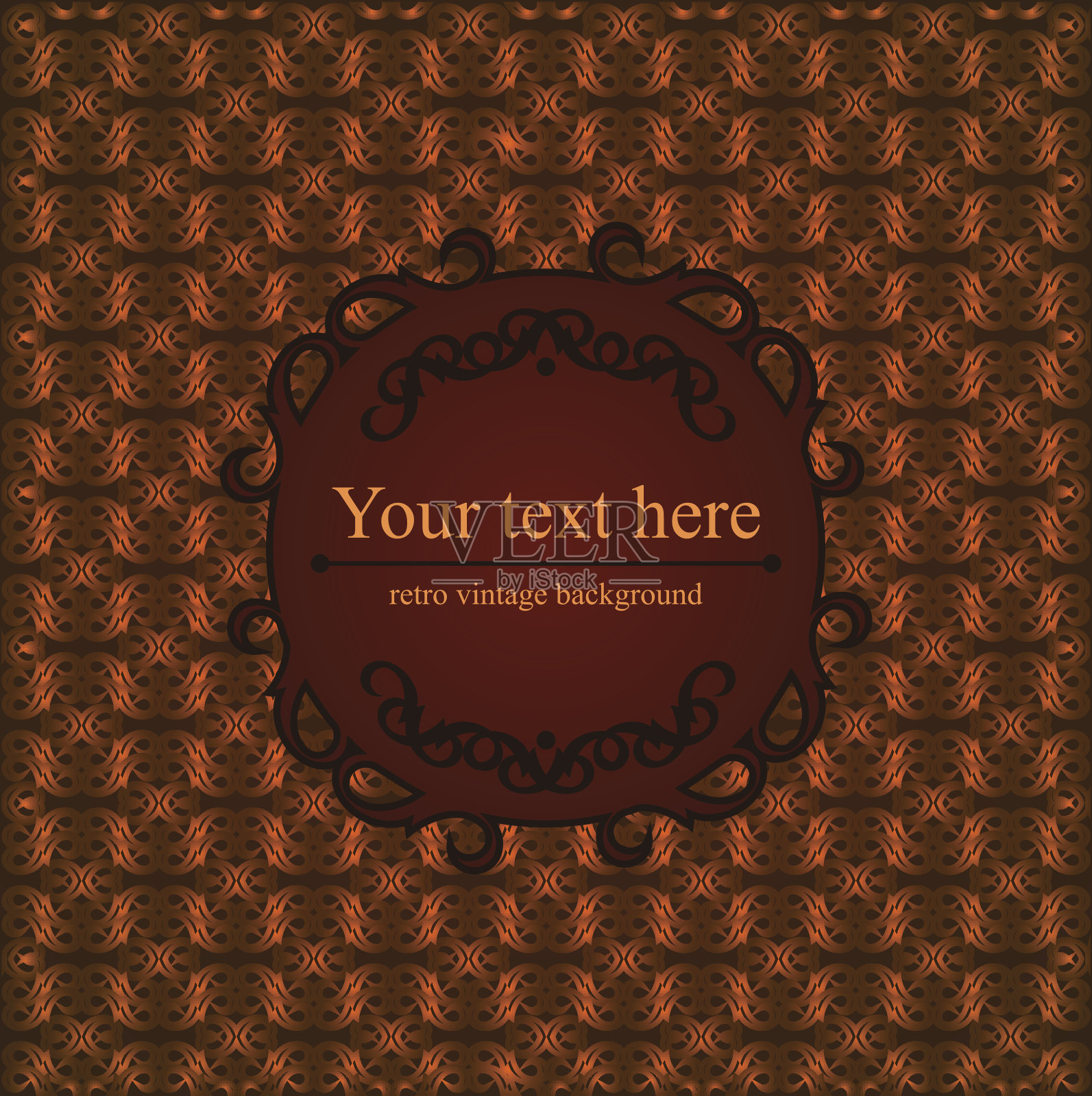 设计背景与华丽的花卉图案。插画图片素材