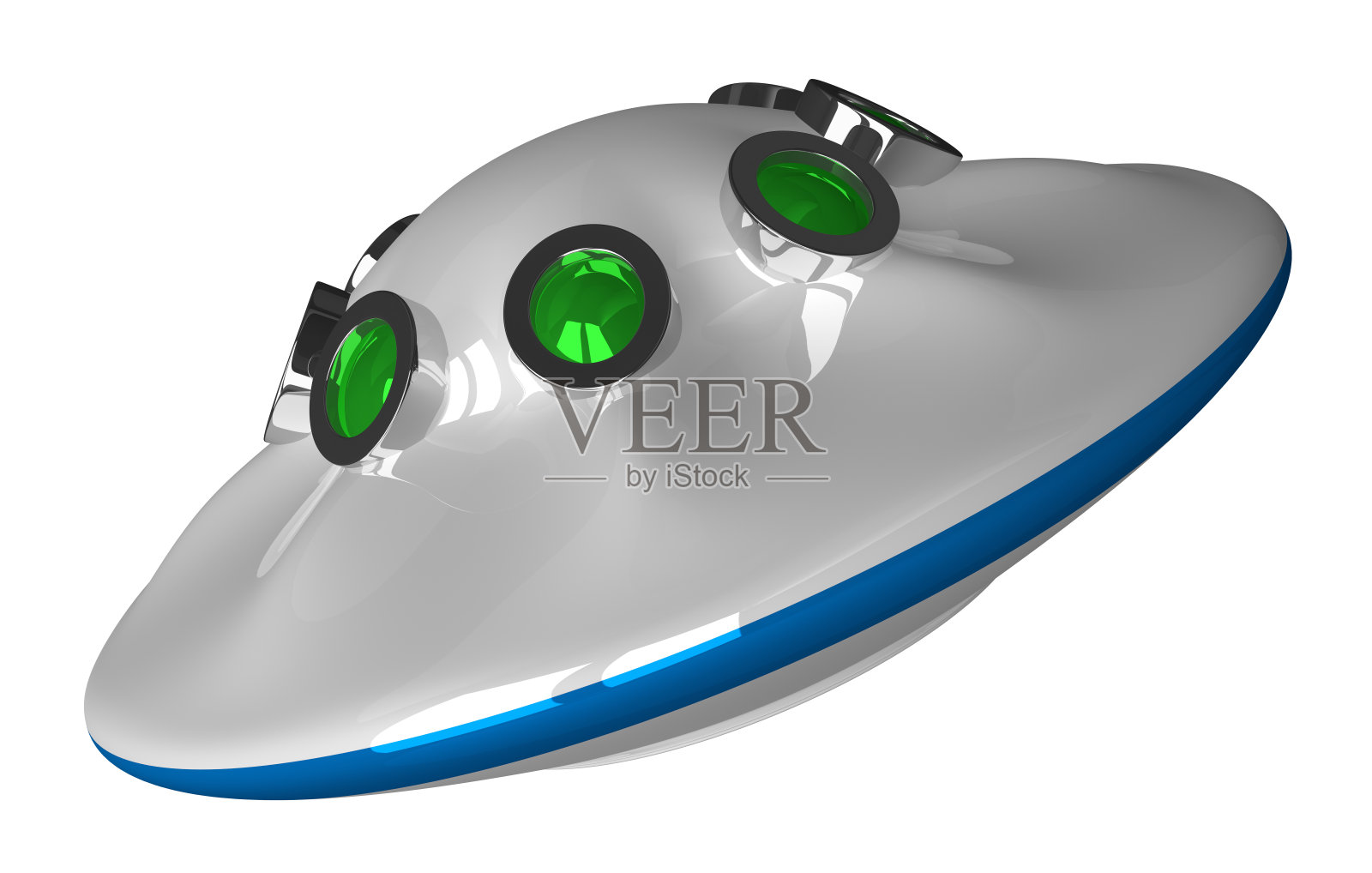 飞碟孤立在白色照片摄影图片