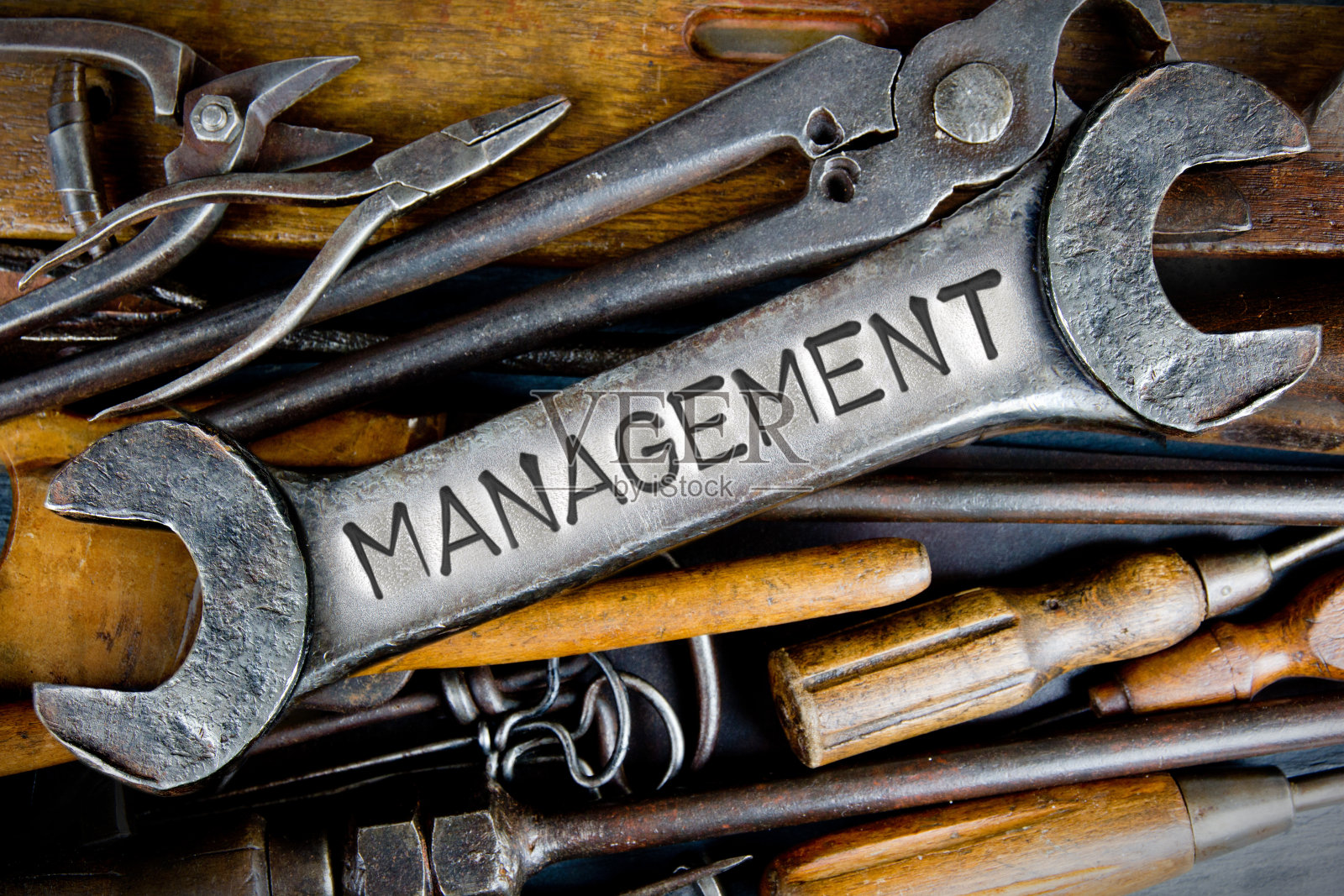 扳手和工具概念照片摄影图片