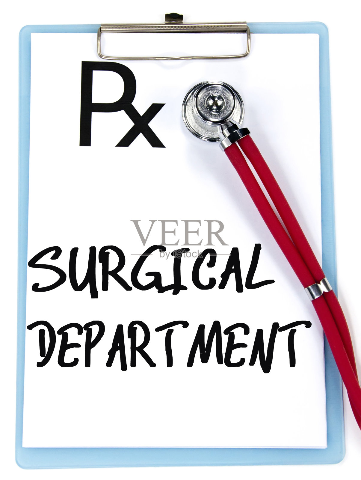 外科文字写在处方上照片摄影图片