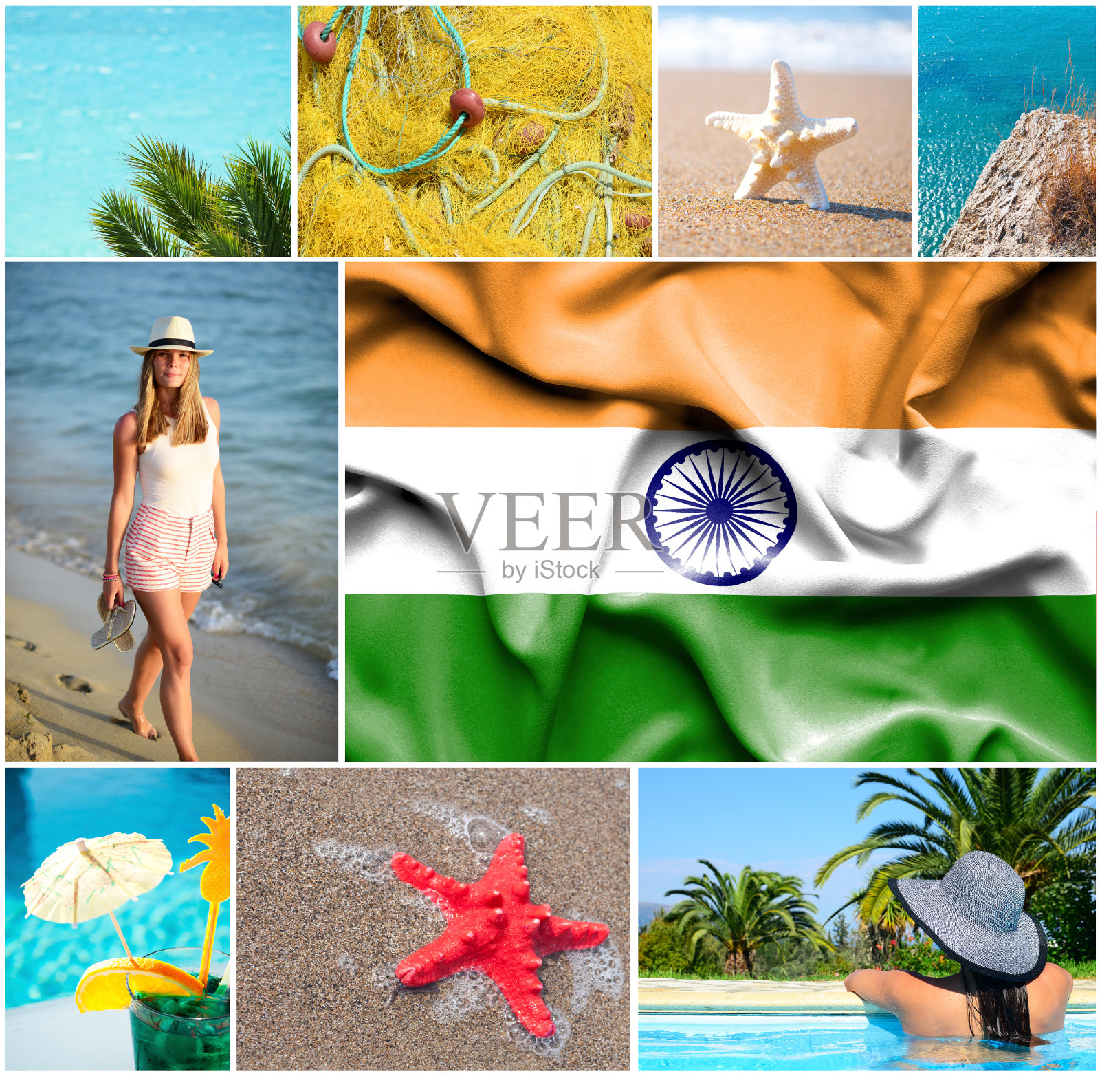 印度暑假的概念拼贴画照片摄影图片