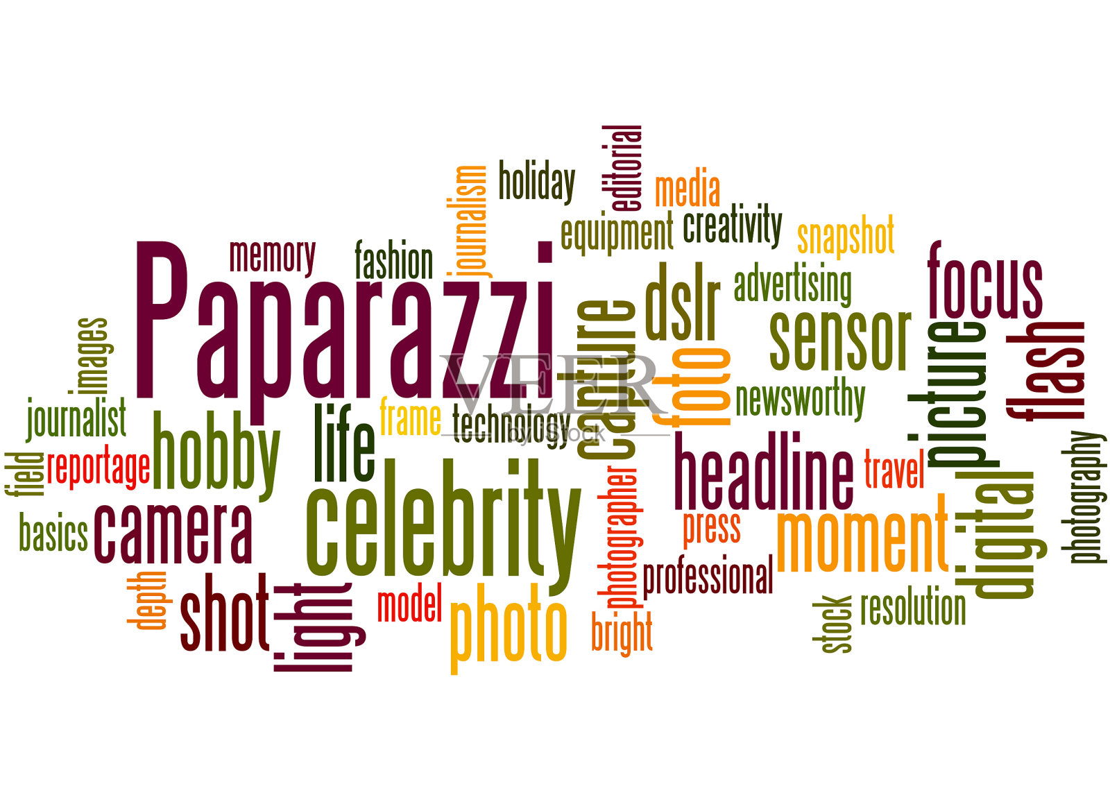 狗仔队，词云概念7插画图片素材