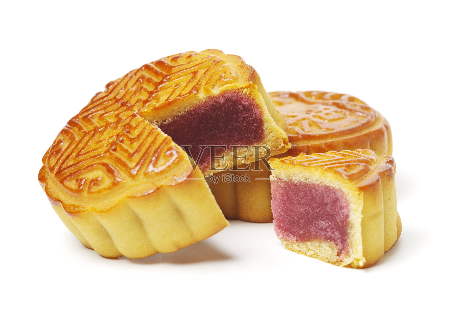 中秋月饼白背景照片摄影图片