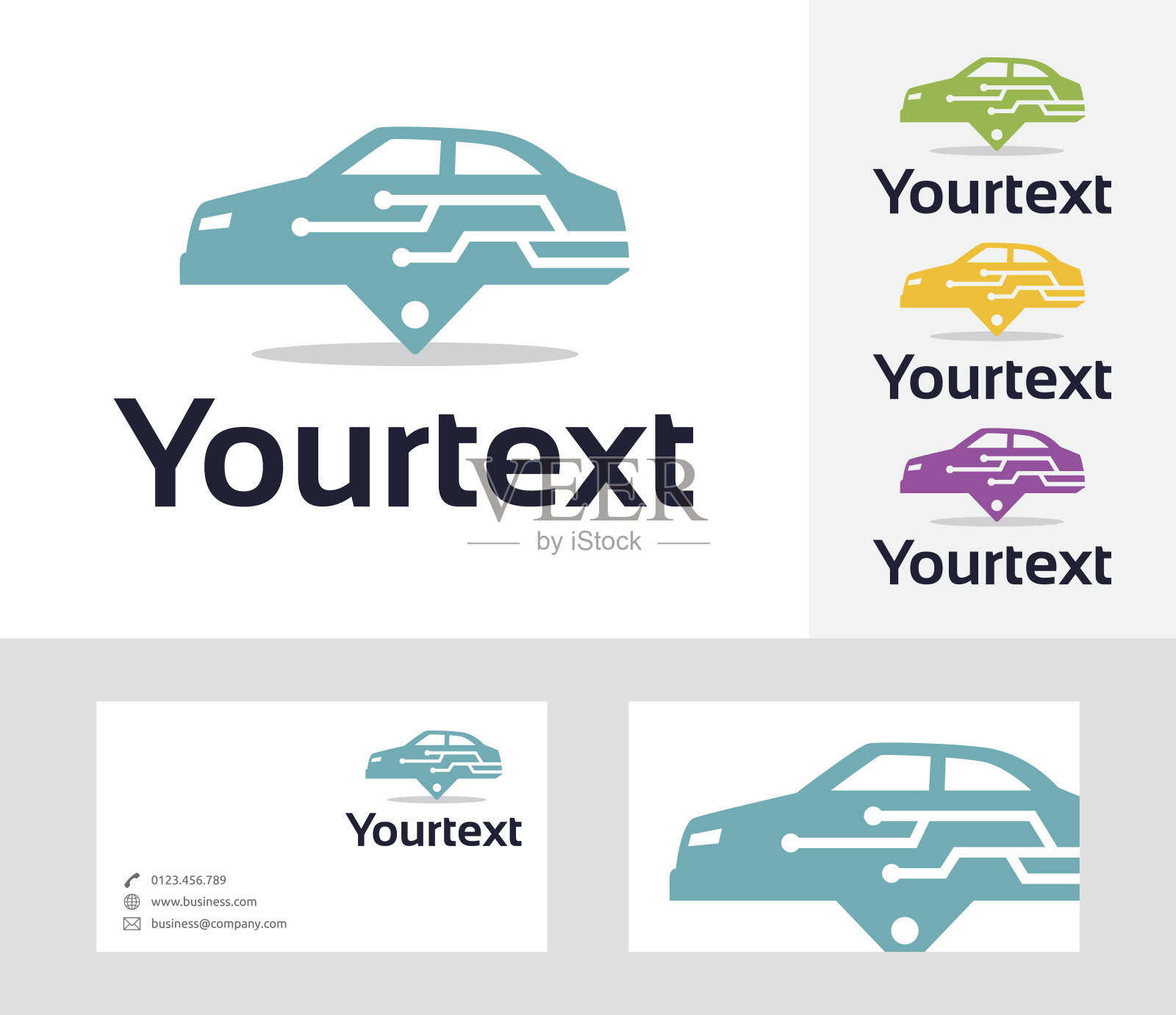 科技车矢量图插画图片素材