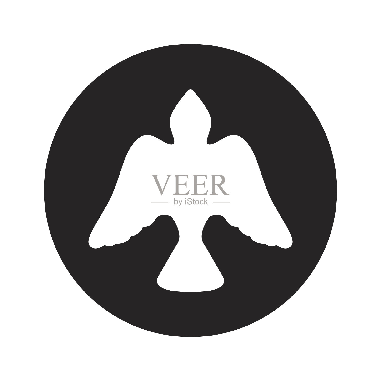 鸽子鸟剪影图标设计元素图片