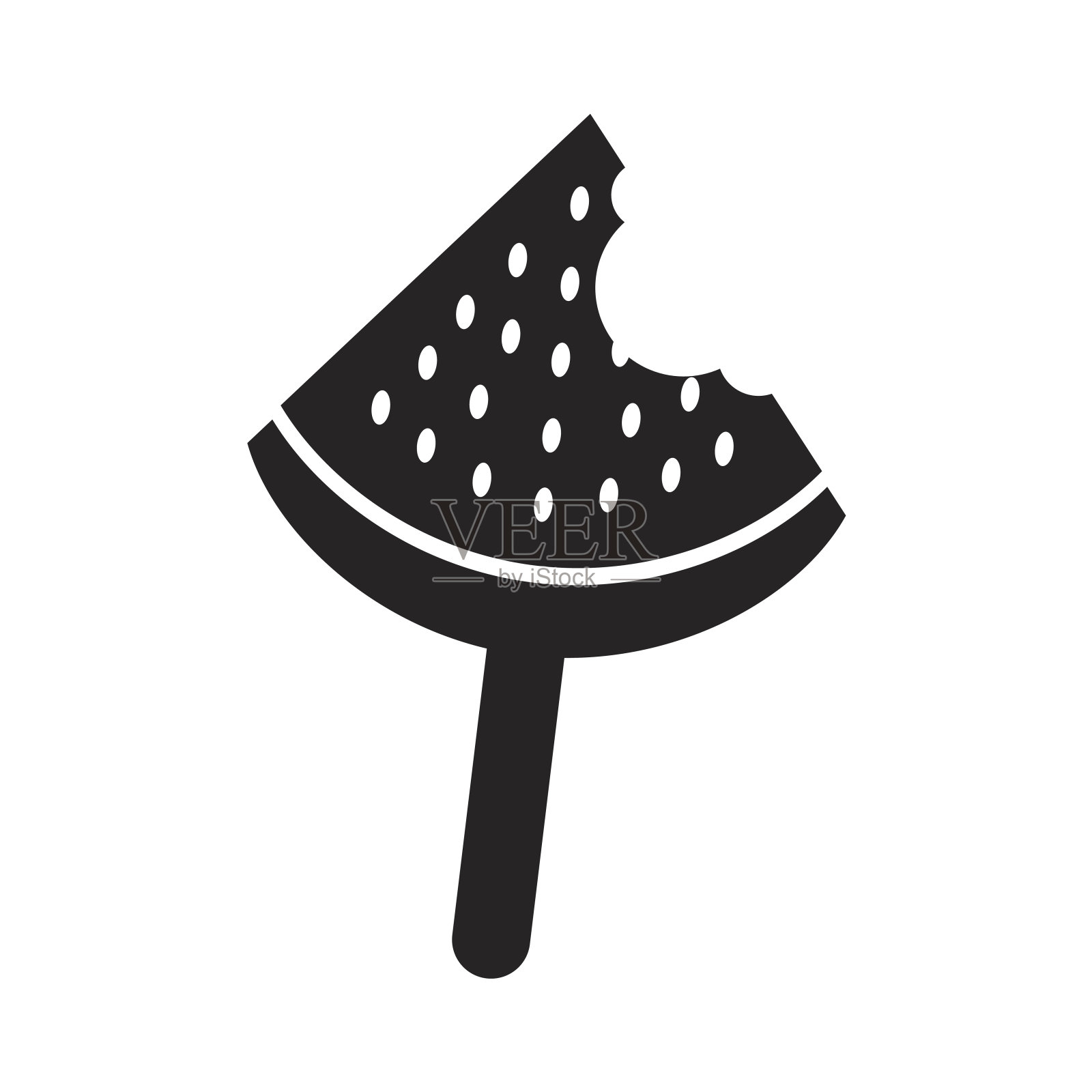 冰棒冰西瓜图标设计元素图片