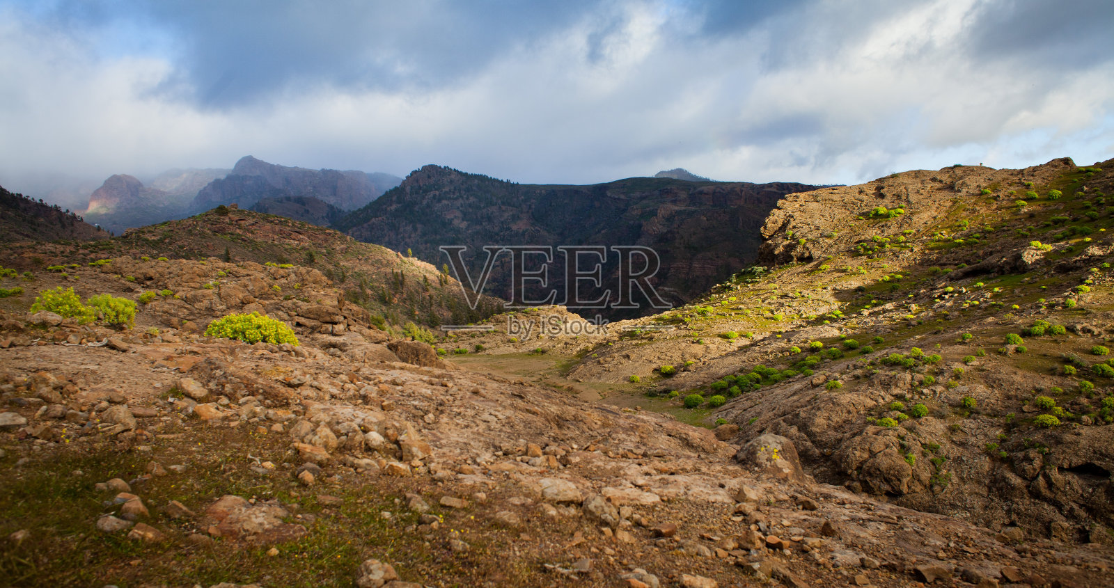 大加那利岛——青山绿水。照片摄影图片
