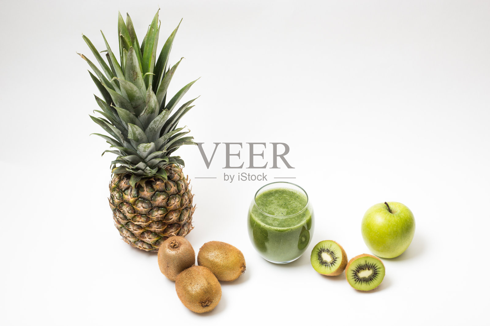 健康混合绿色果汁照片摄影图片