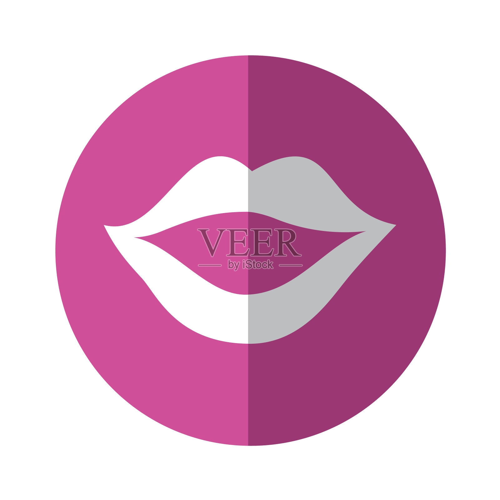 性感女性嘴唇图标插画图片素材