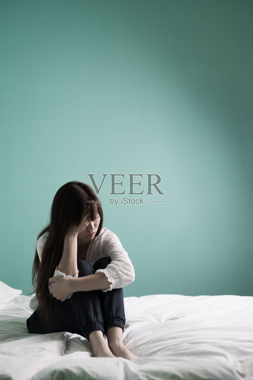 感到沮丧的女人照片摄影图片