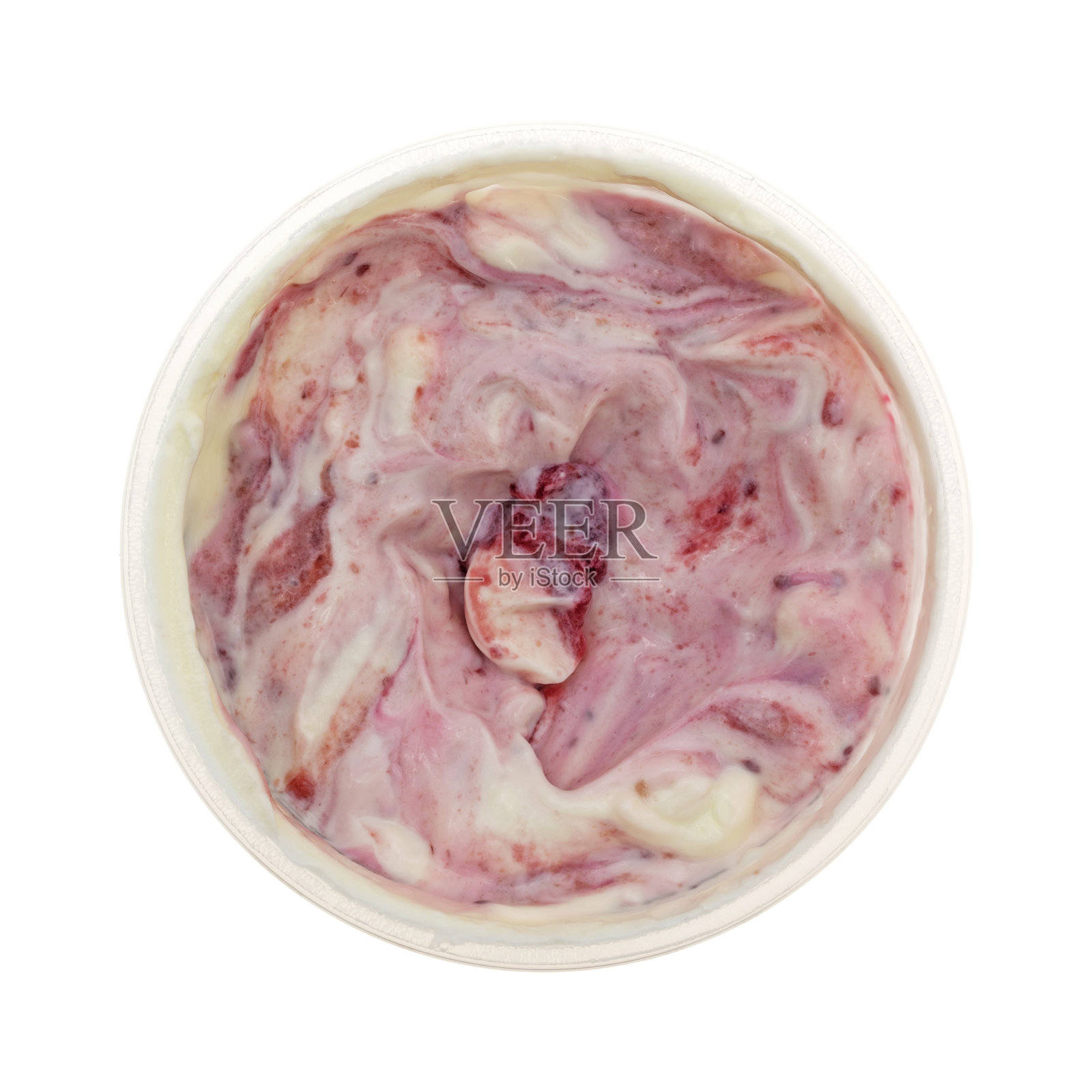 容器中的覆盆子酸奶照片摄影图片