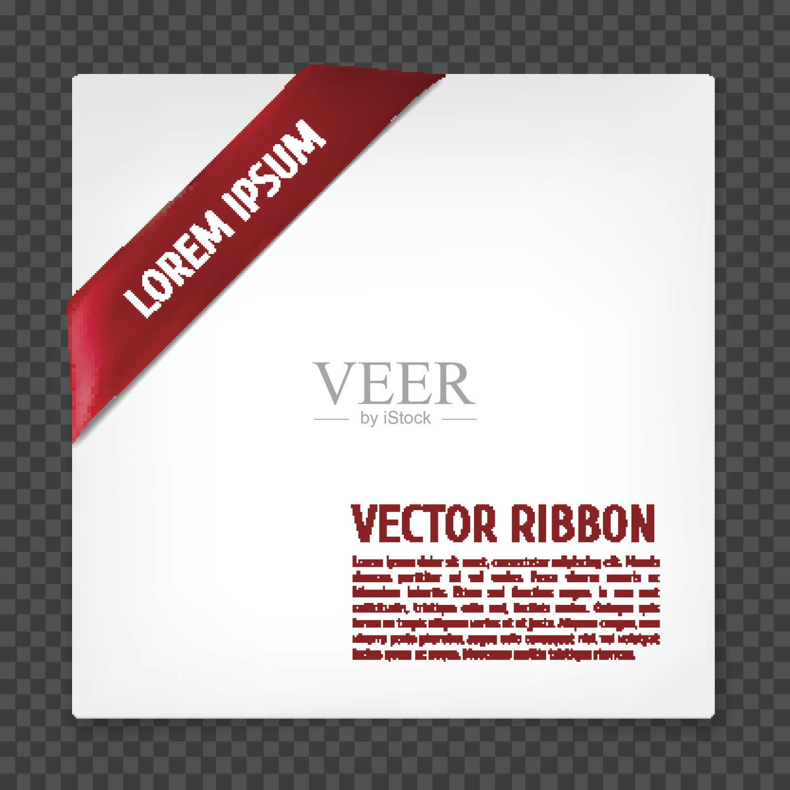 角落向量丝带插画图片素材