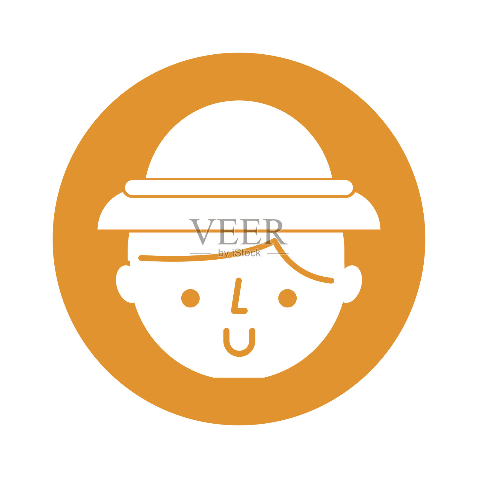 圆形图标safari孩子的脸图标素材