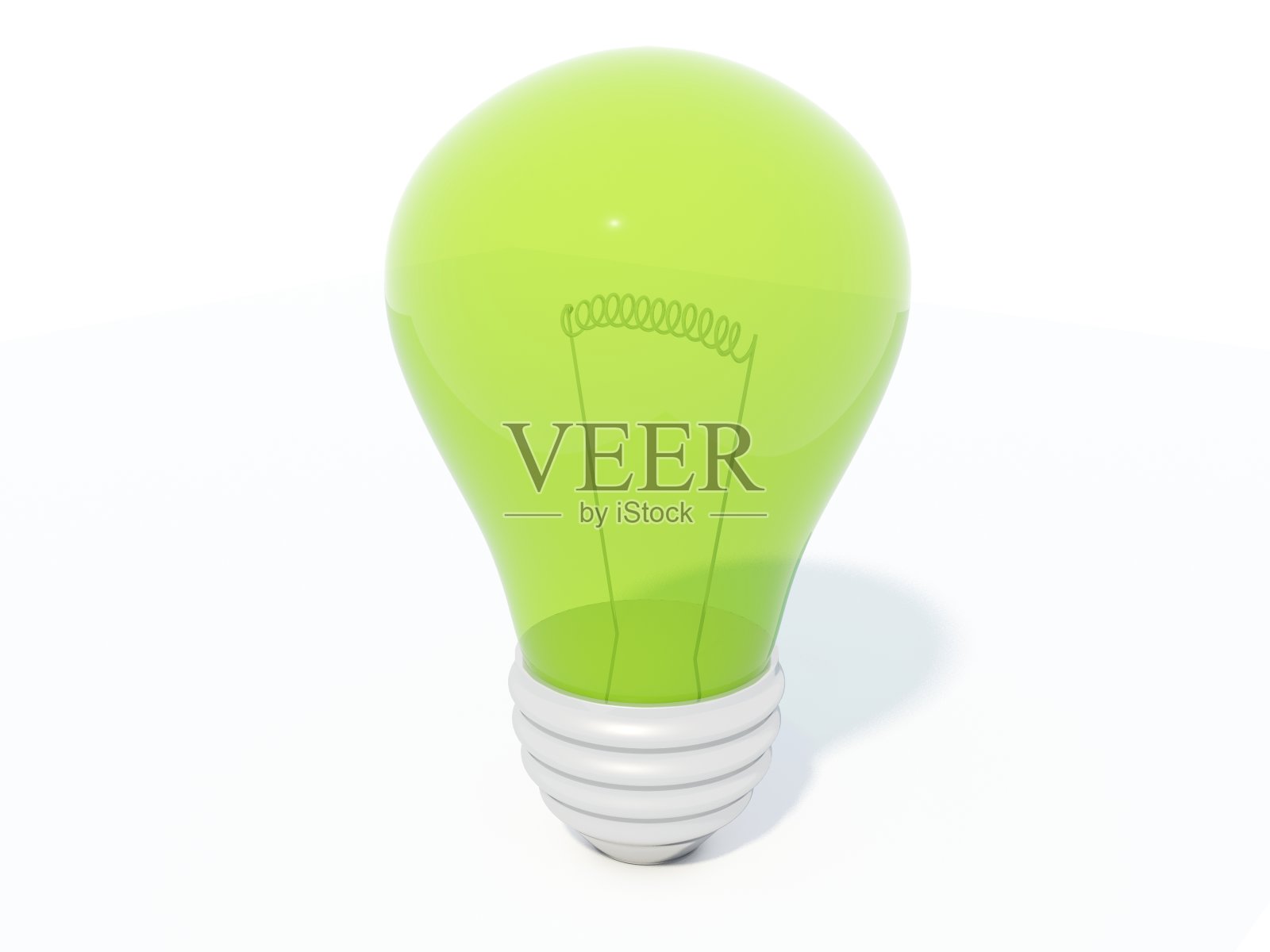 绿色灯泡照片摄影图片