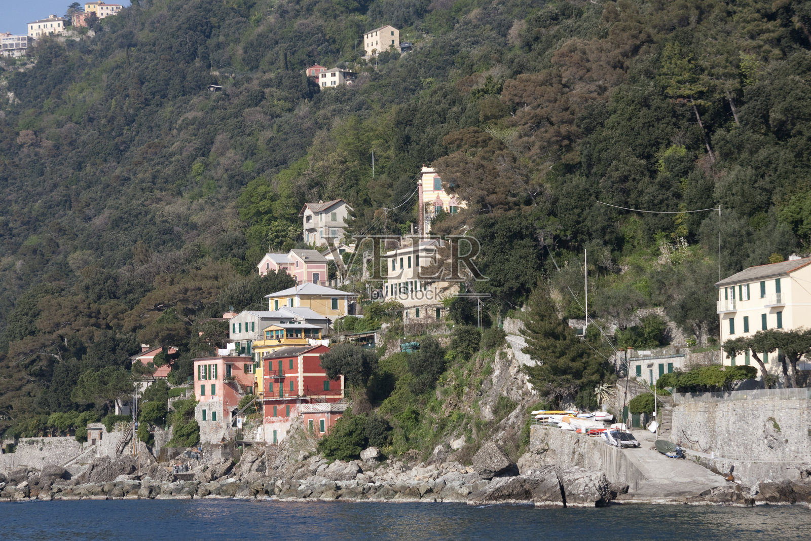 卡莫格利-波托菲诺自然公园的房子照片摄影图片