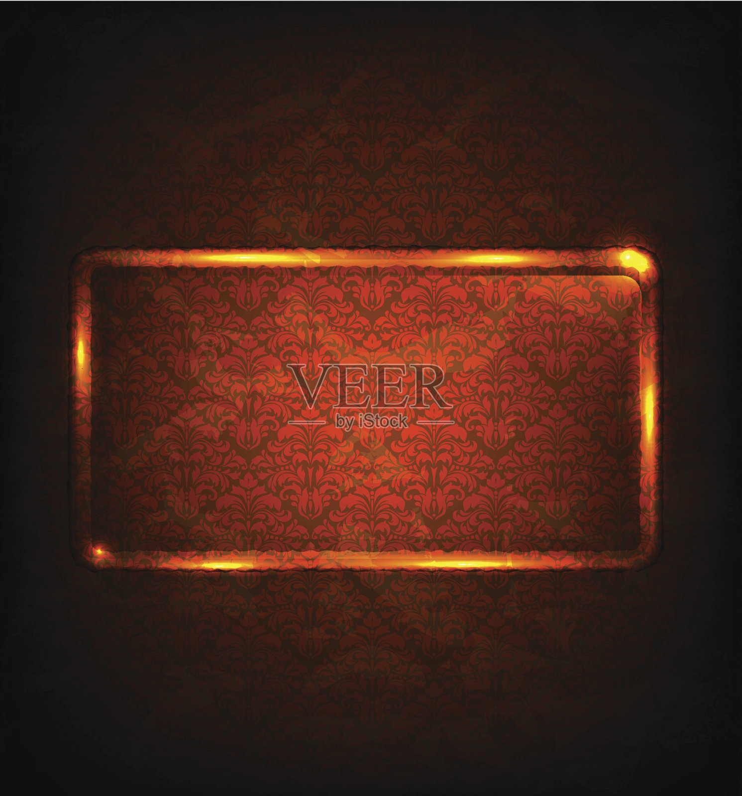 复古背景与矩形区域插画图片素材