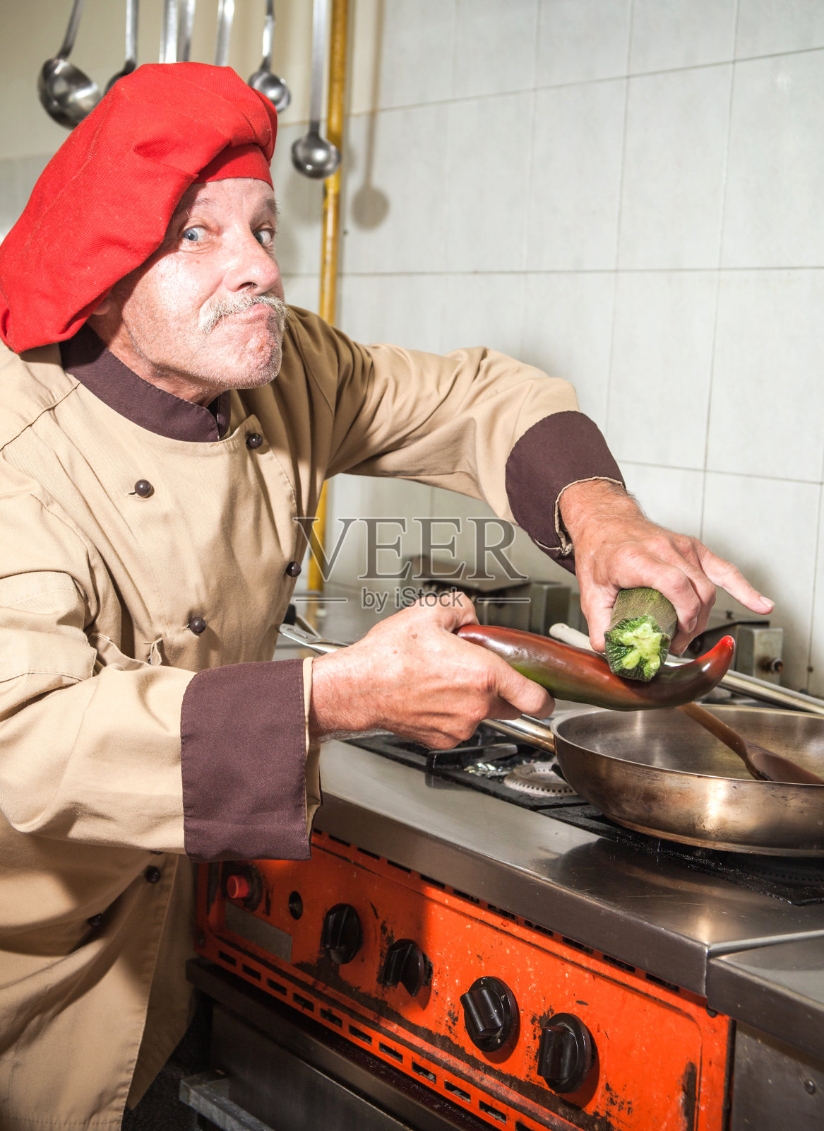 疯狂的厨师照片摄影图片