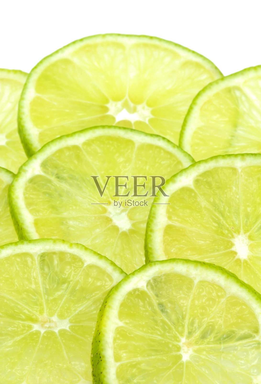 分层石灰石与白色的背景照片摄影图片