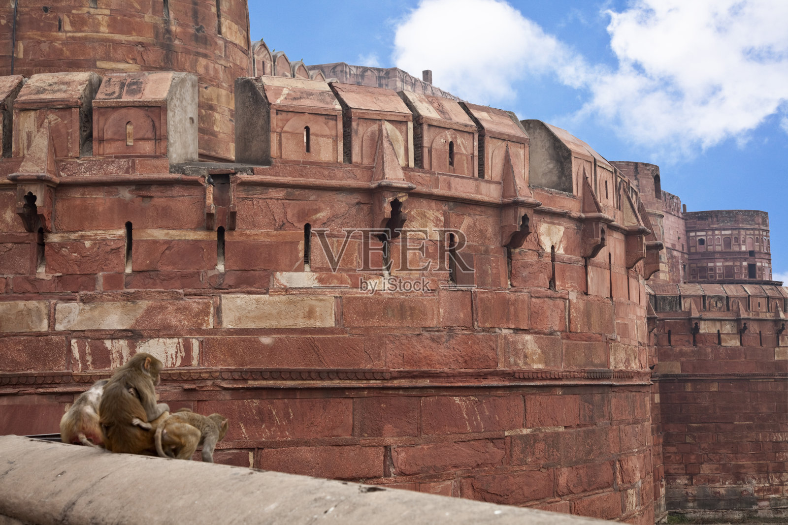 阿格拉，印度的堡垒照片摄影图片