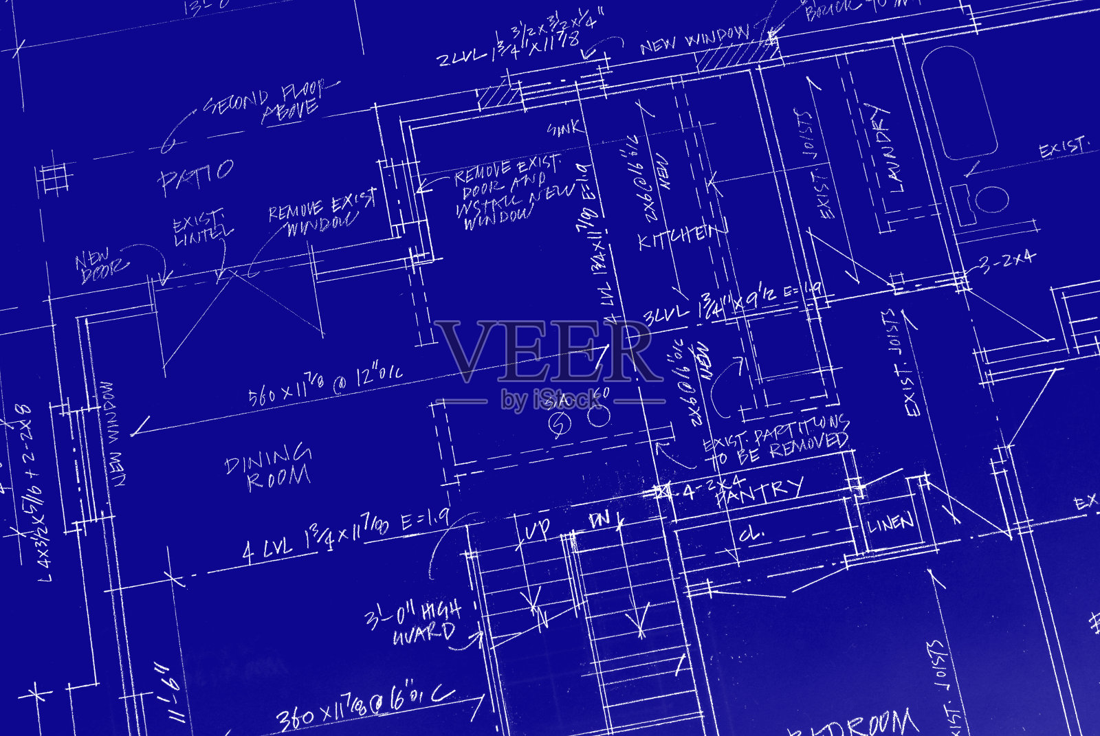 蓝图插画图片素材