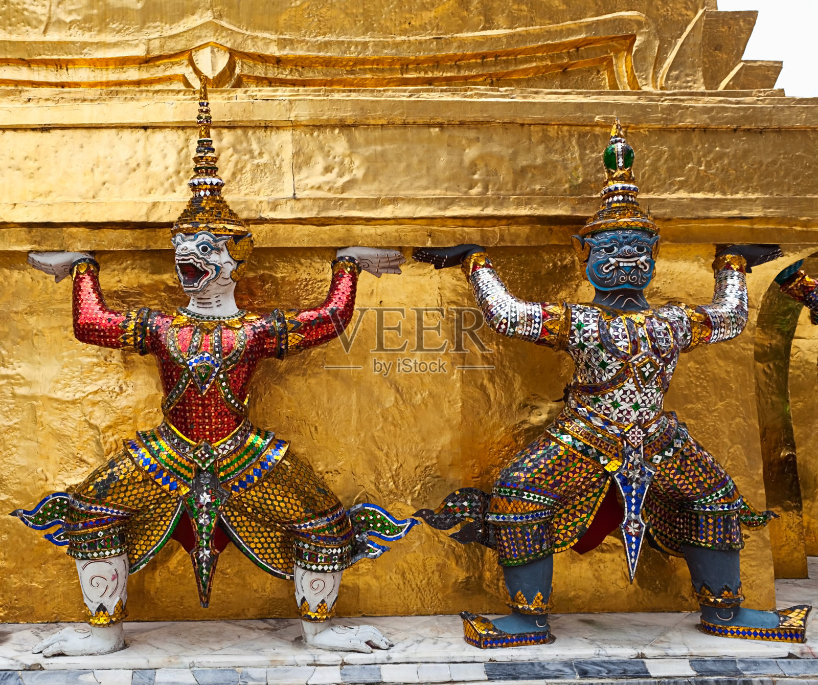 曼谷大皇宫的恶魔照片摄影图片