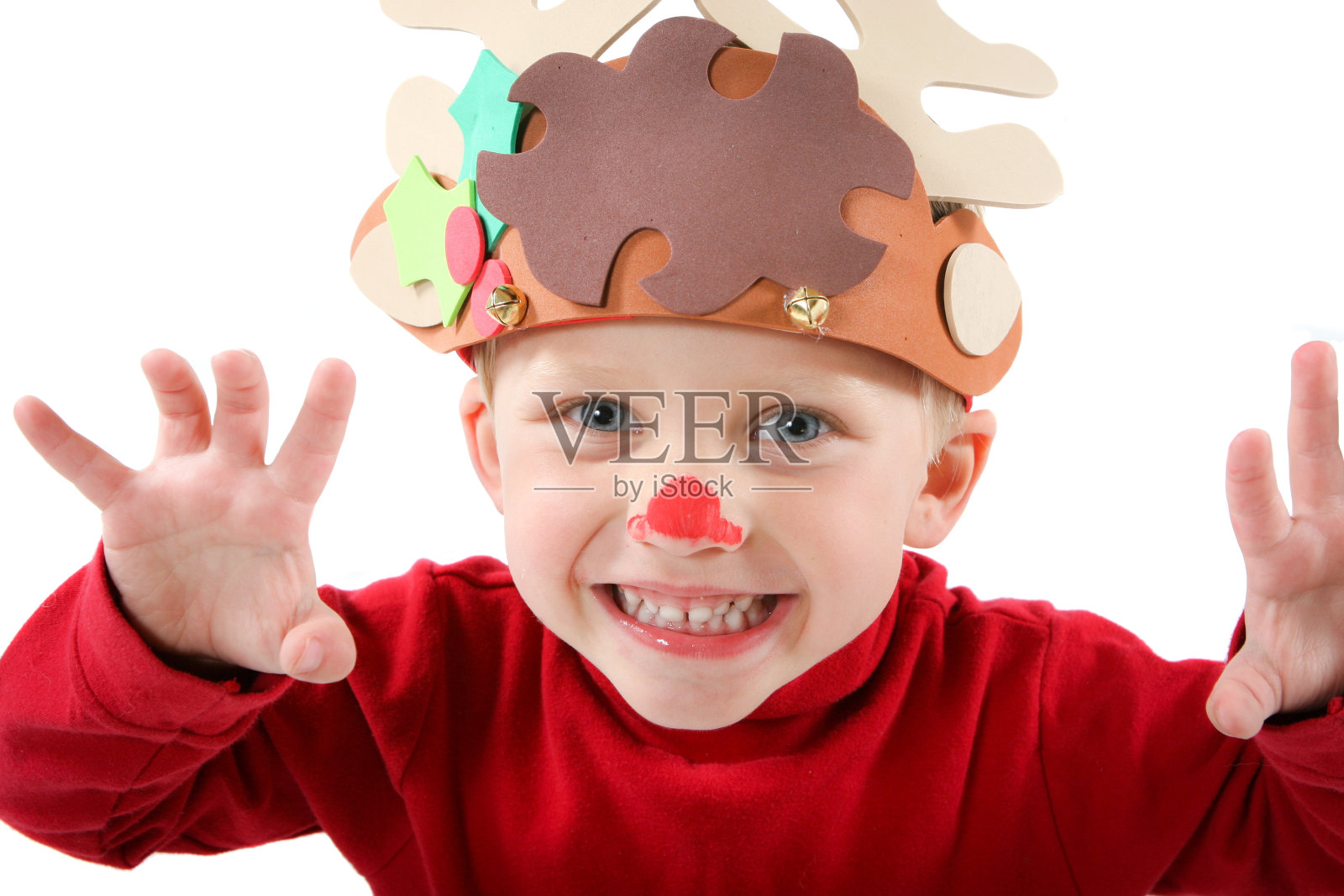 驯鹿的孩子照片摄影图片