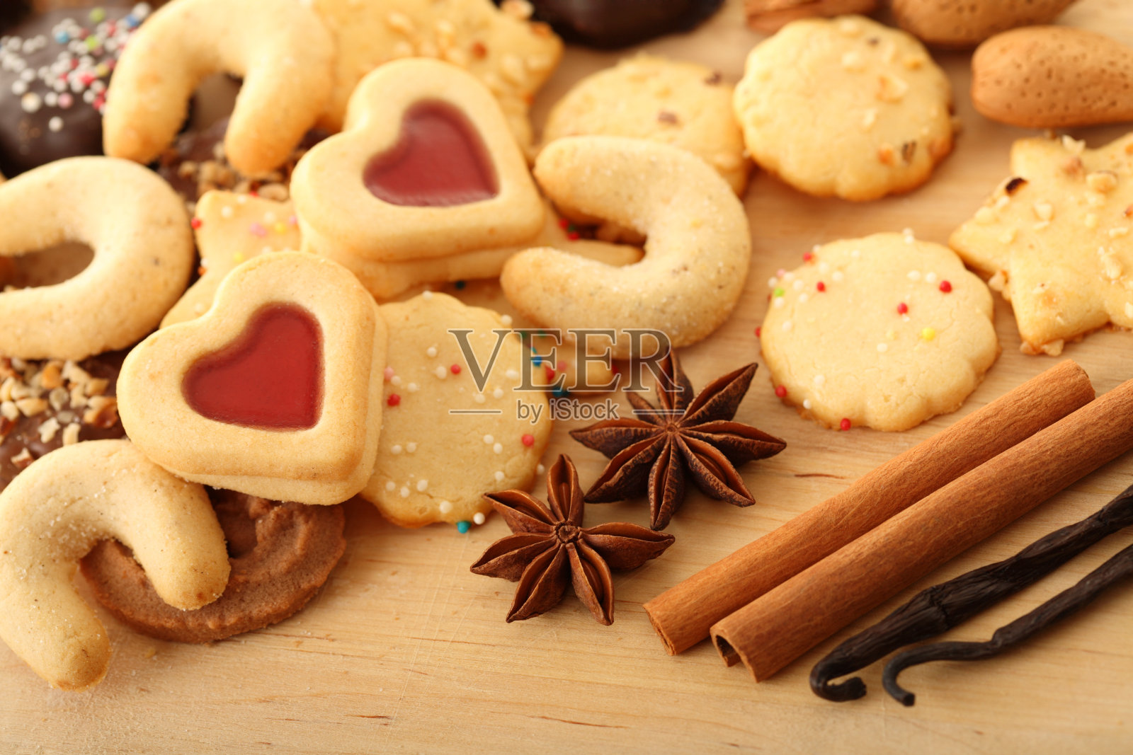 圣诞饼干照片摄影图片