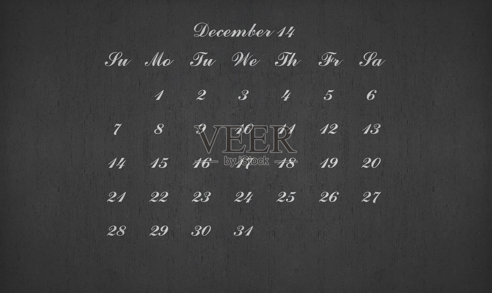 2014年12月在黑板上照片摄影图片