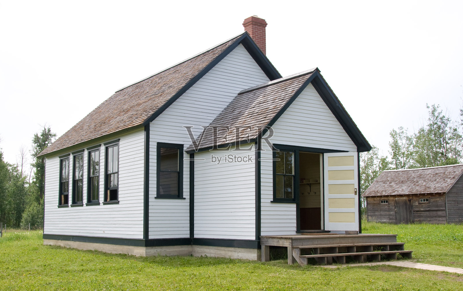 老式的校舍……恢复照片摄影图片