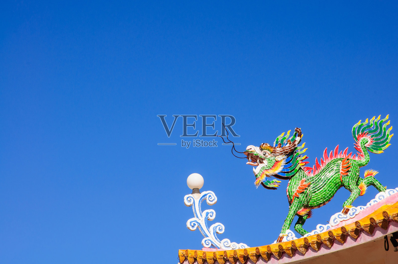 中式龙像。照片摄影图片