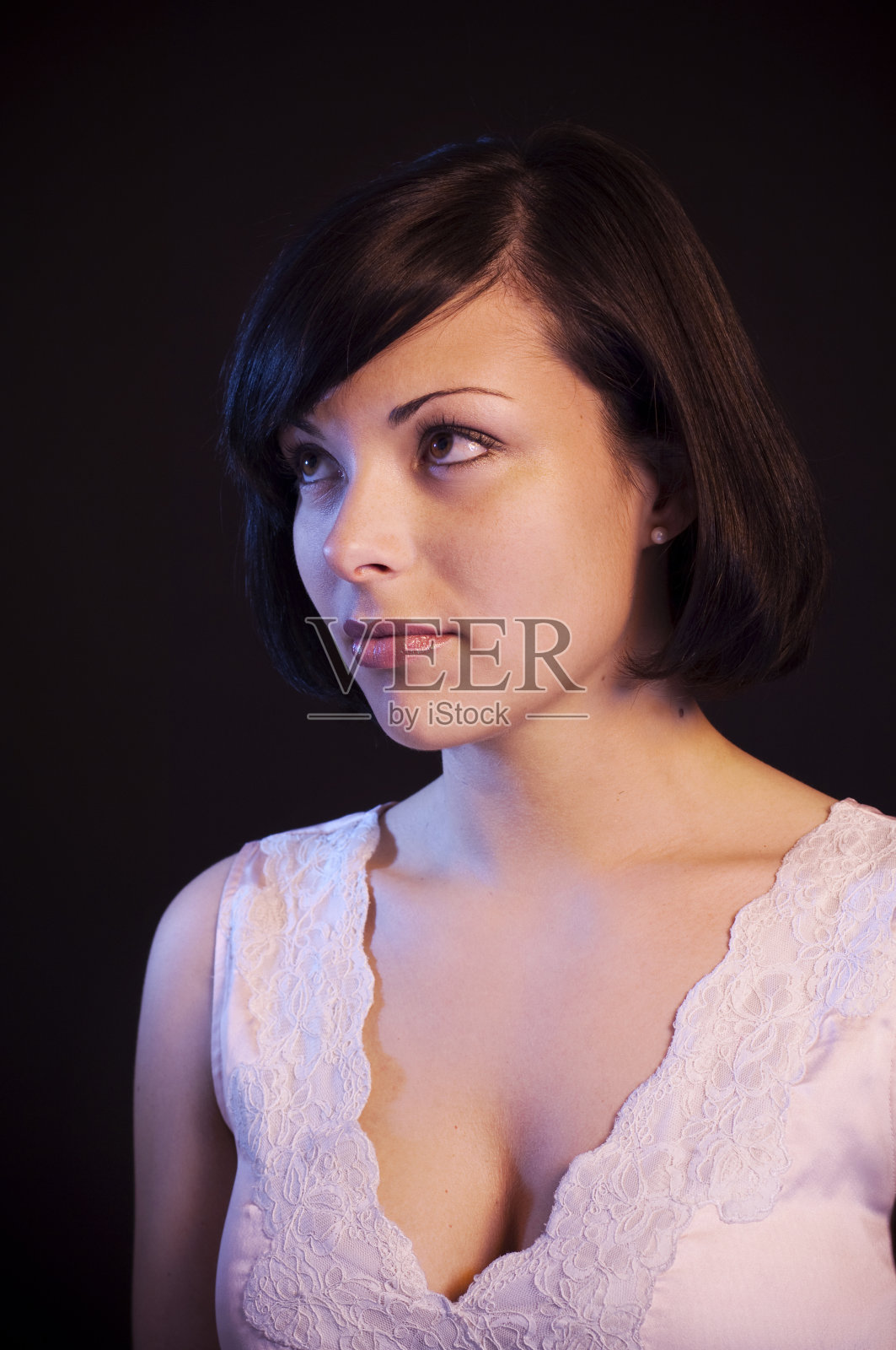 一个漂亮女人的肖像照片摄影图片