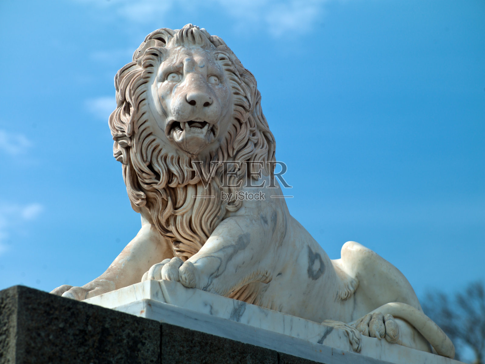 狮子雕像照片摄影图片