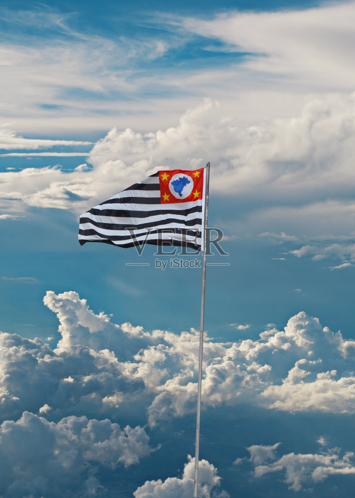 年代?圣保罗国旗照片摄影图片