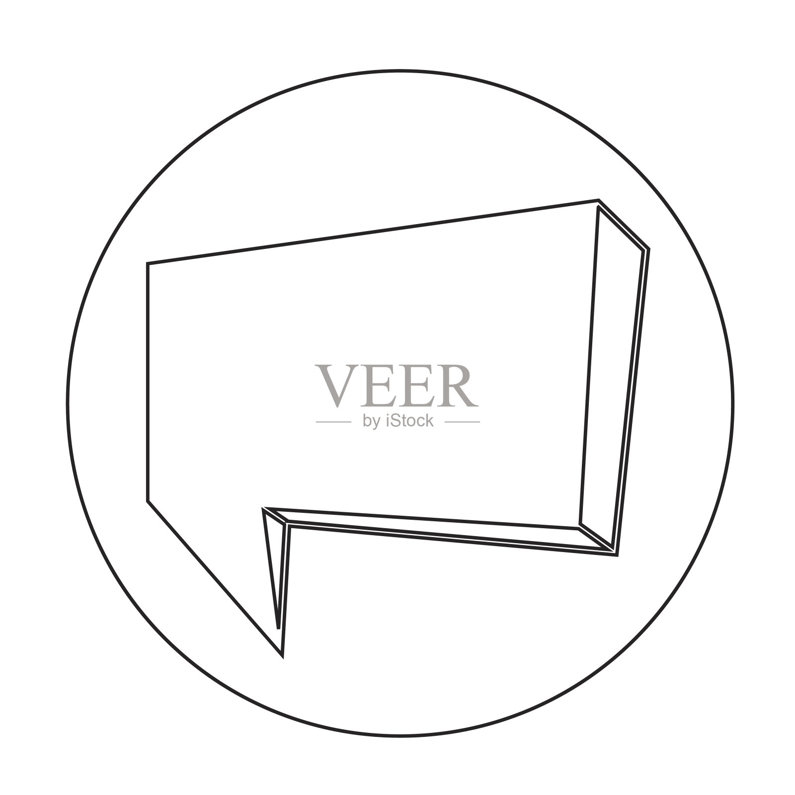 气泡图标插画图片素材