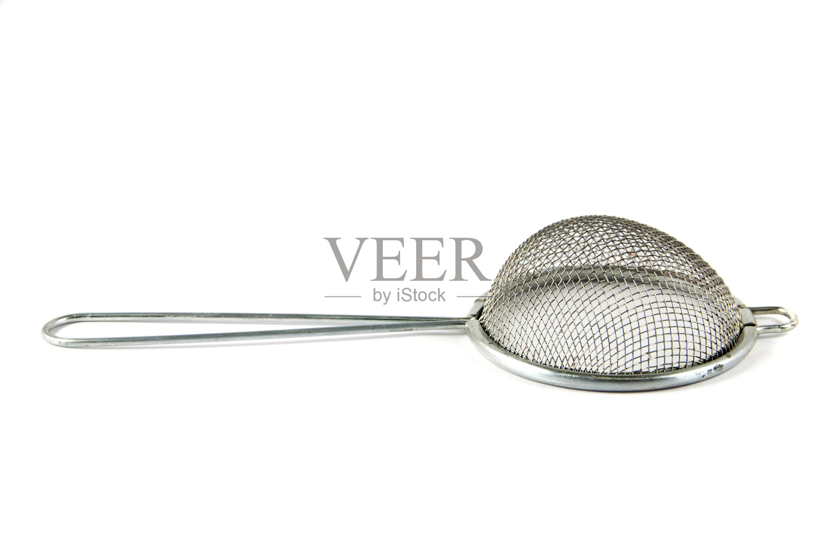 白色背景的滤茶器照片摄影图片