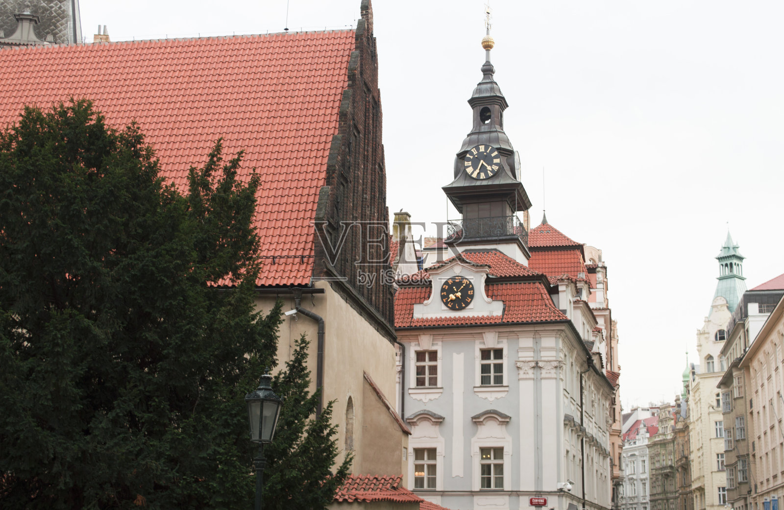 布拉格的一个新老犹太教堂，旅游概念，最佳地点，最佳目的地照片摄影图片