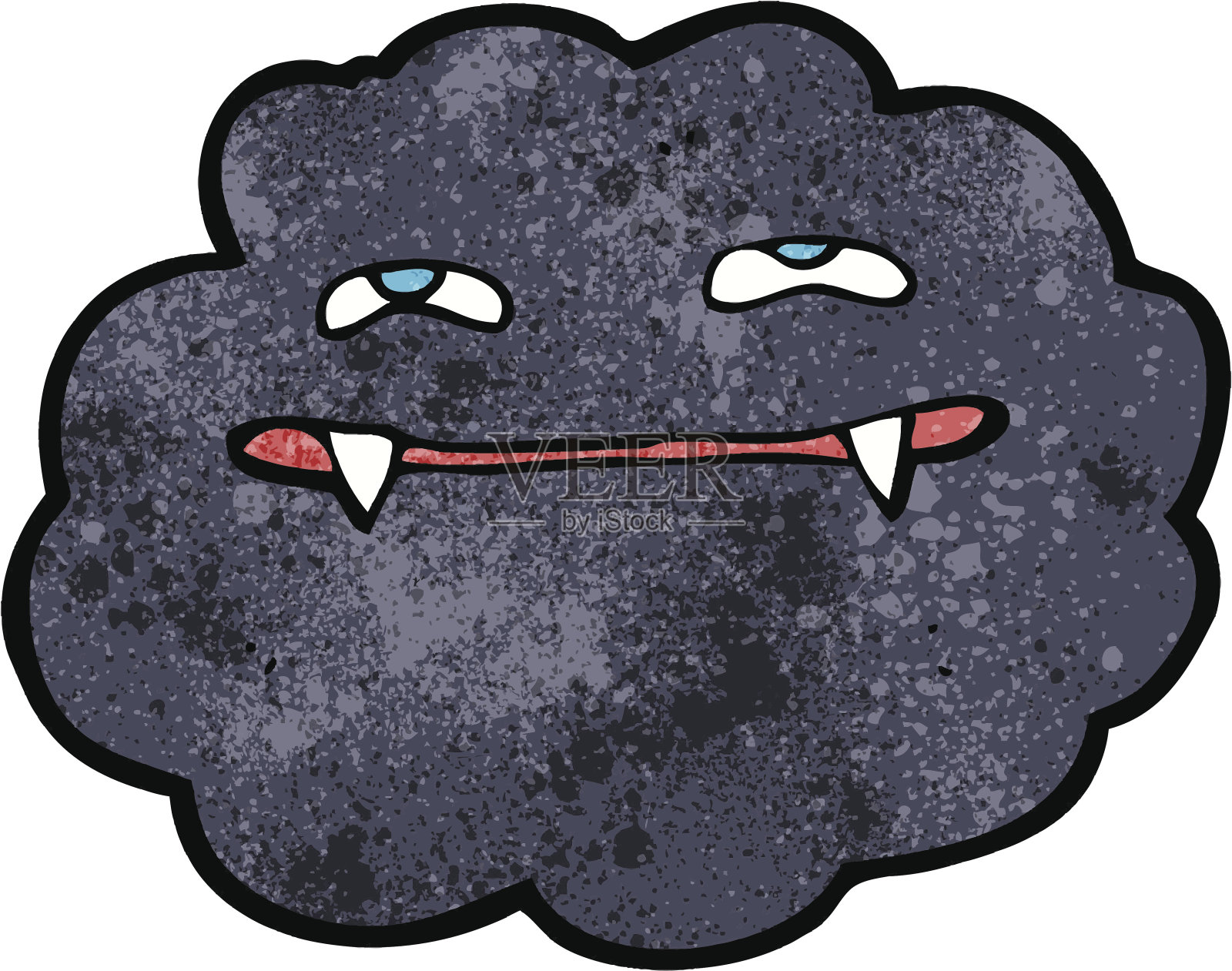 卡通吸血鬼云插画图片素材