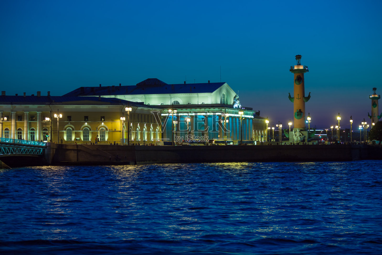 圣彼得堡维丝利瓦斯基岛的证券交易所照片摄影图片