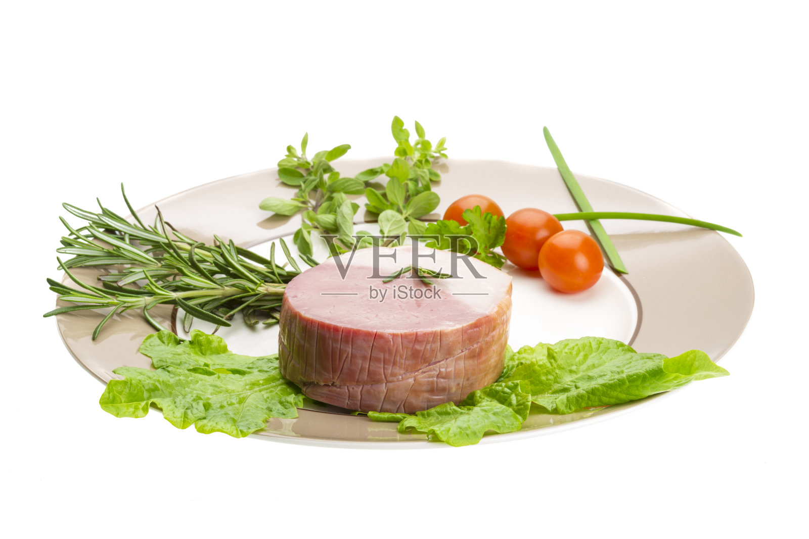 熏肉和蔬菜照片摄影图片