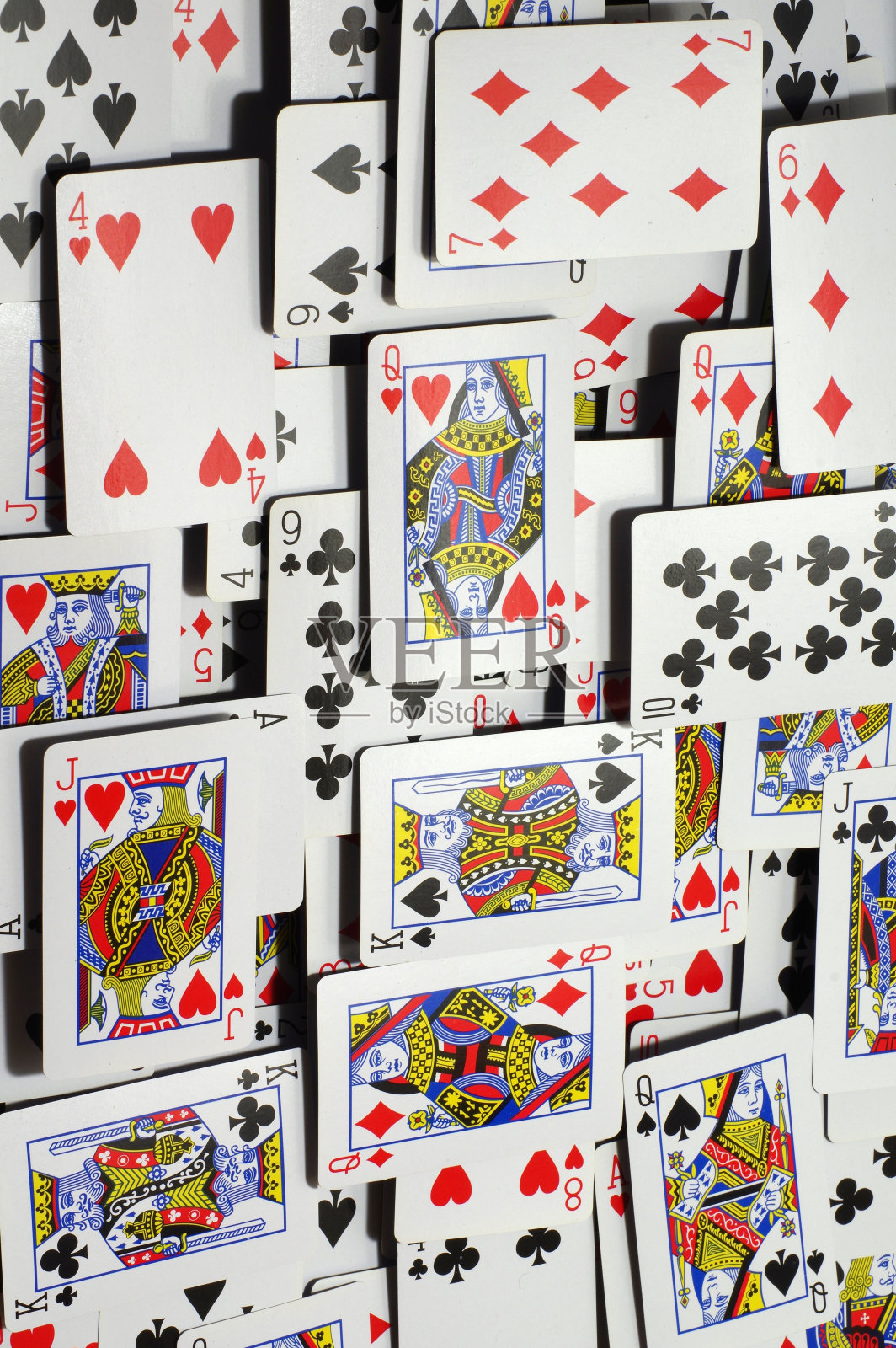 扑克牌背景七照片摄影图片