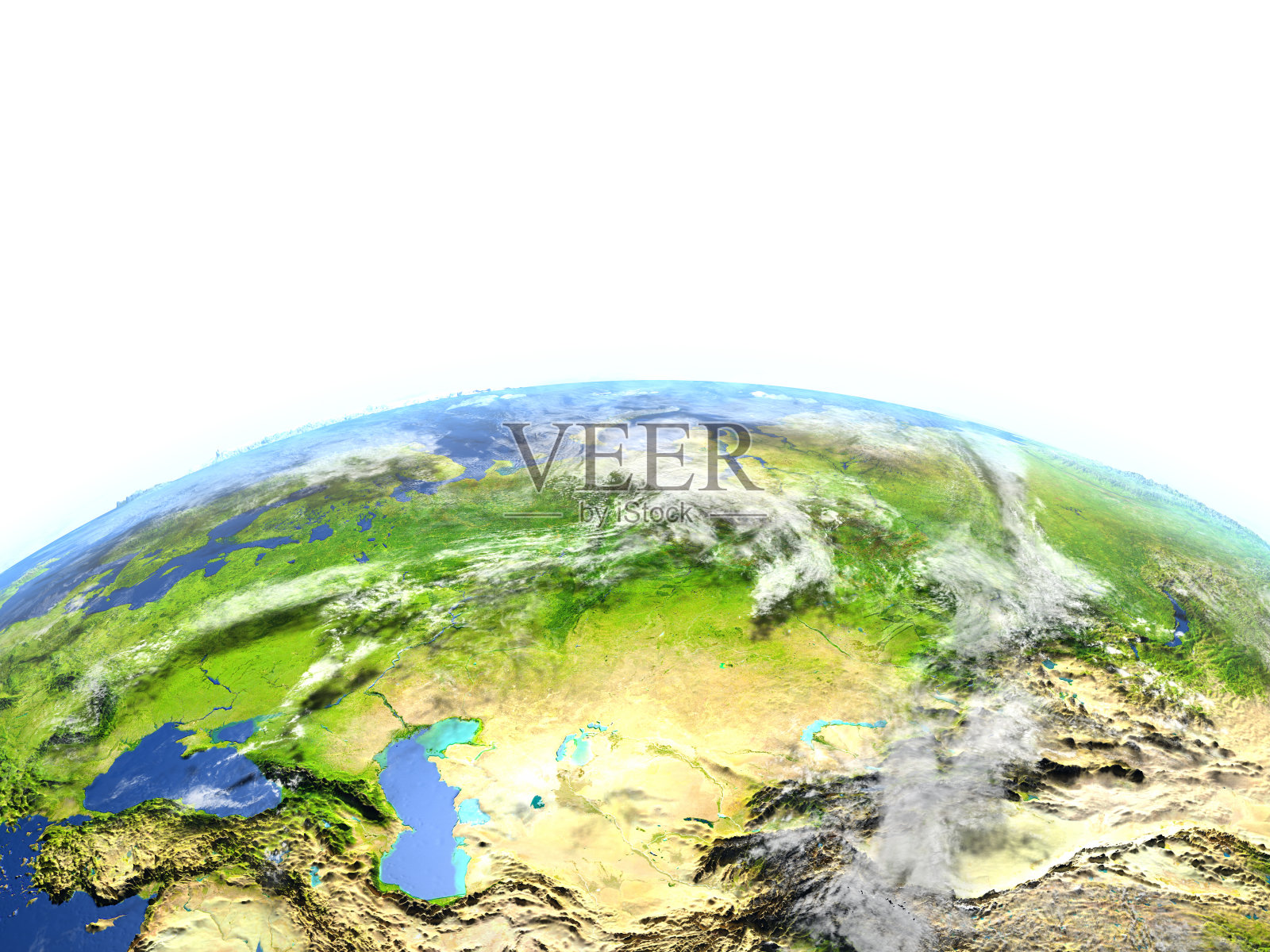 在地球上的西亚和中亚照片摄影图片