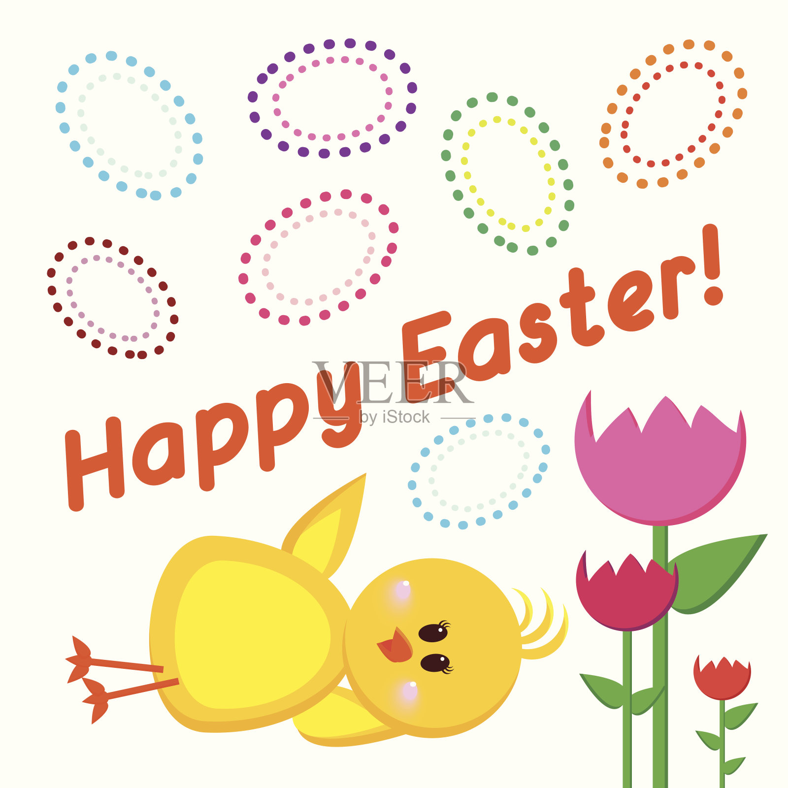 复活节贺卡设计模板素材