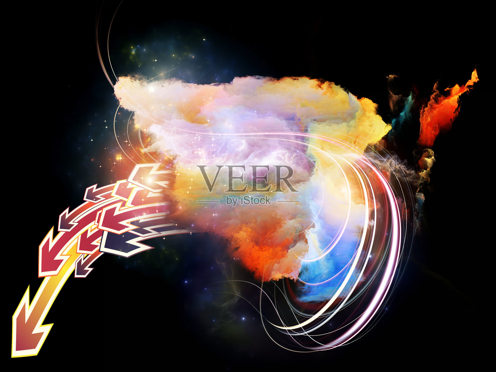 设计星云的灯光照片摄影图片