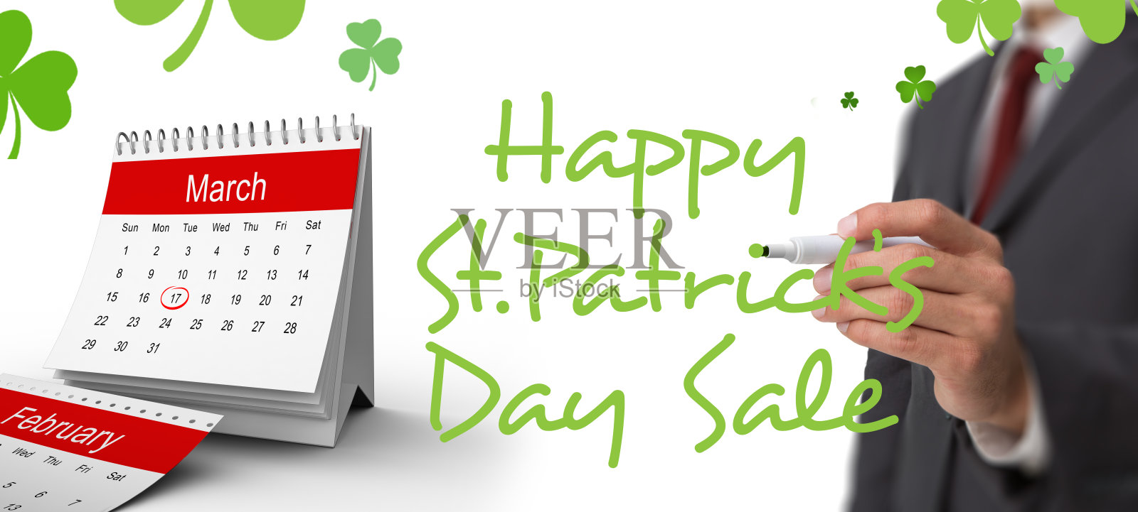 经典商人手拿马克笔的合成图像照片摄影图片