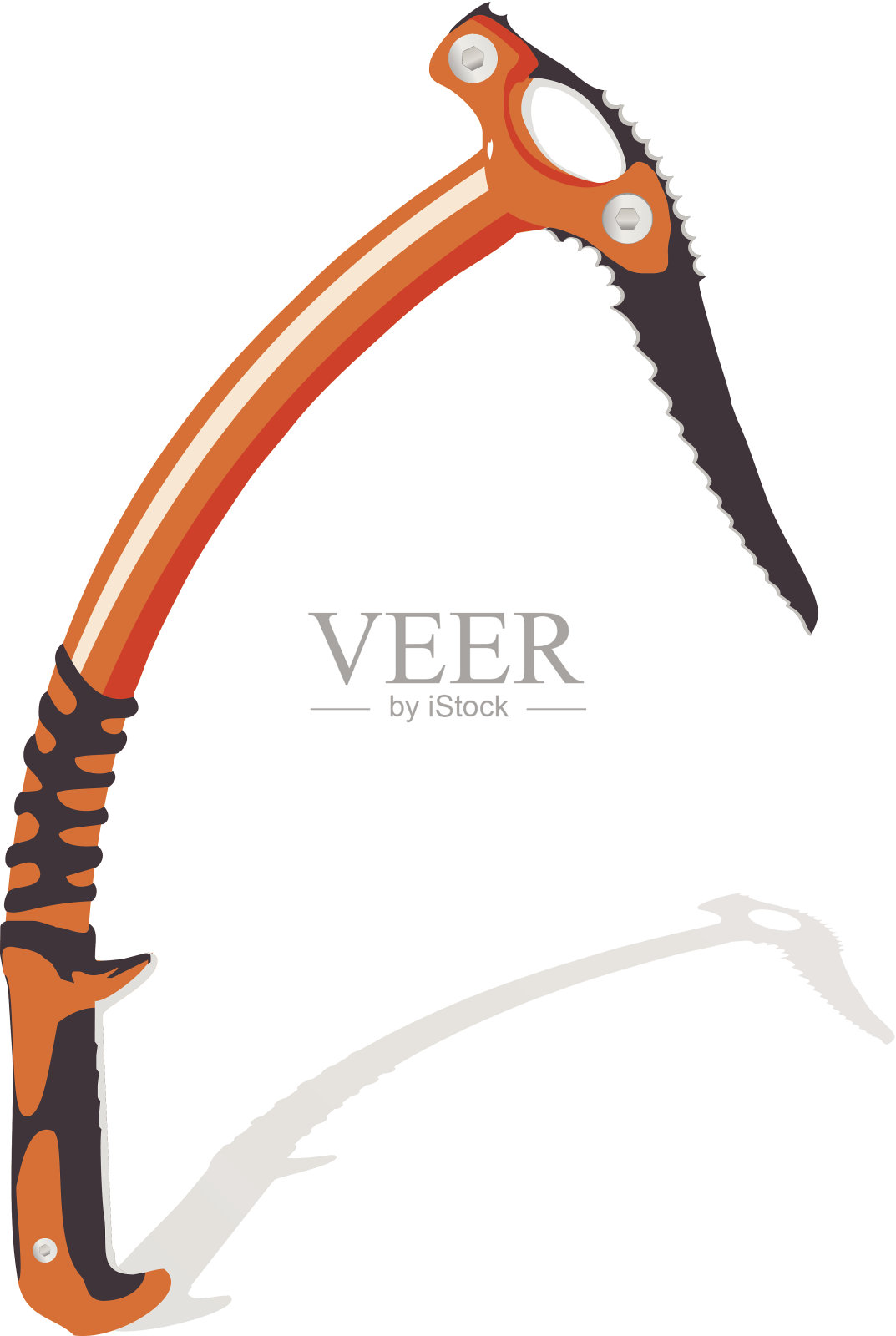 冰镐插画图片素材