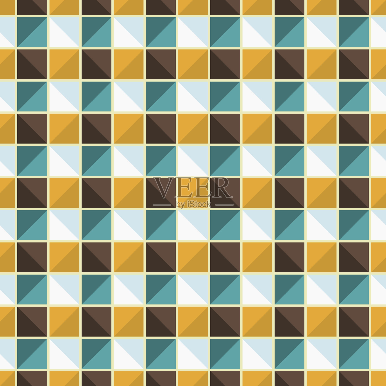 矢量几何无尽图案。插画图片素材