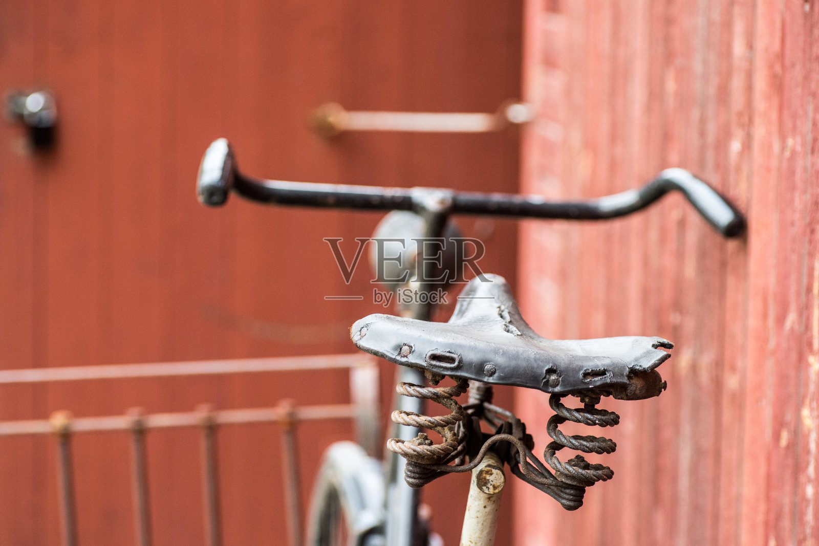 老式的黑人自行车照片摄影图片