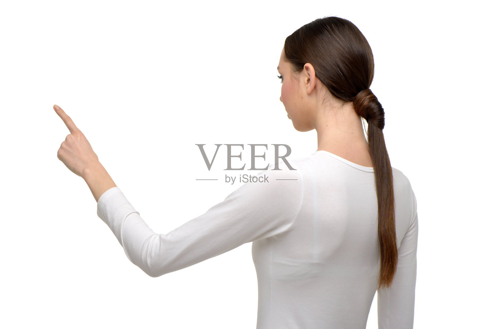 年轻女子的背面照片照片摄影图片